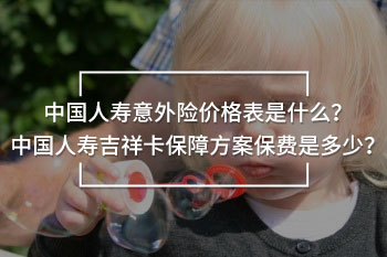 中國(guó)人壽意外險(xiǎn)價(jià)格表
