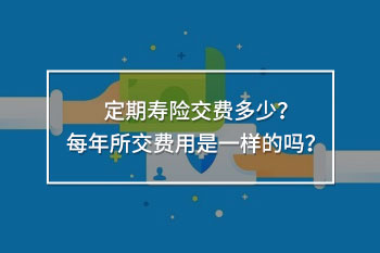 定期壽險(xiǎn)每年繳費(fèi)一樣嗎