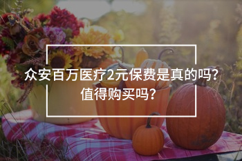 眾安百萬醫(yī)療2元