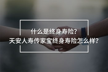 天安人壽傳家寶終身壽險