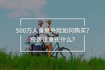 500萬人身意外險