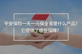 平安保險(xiǎn)一天一元保全家