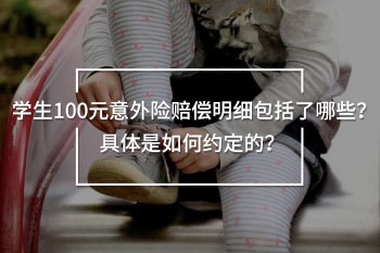 學(xué)生100意外險賠償明細(xì)