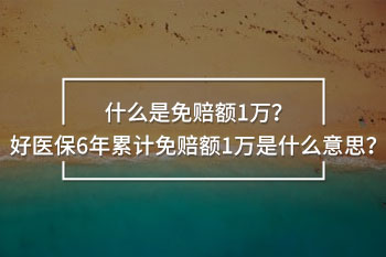 6年累計(jì)免賠額1萬是什么意思