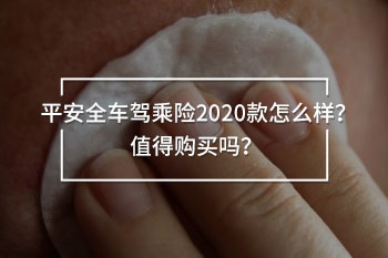 平安全車駕乘險2020
