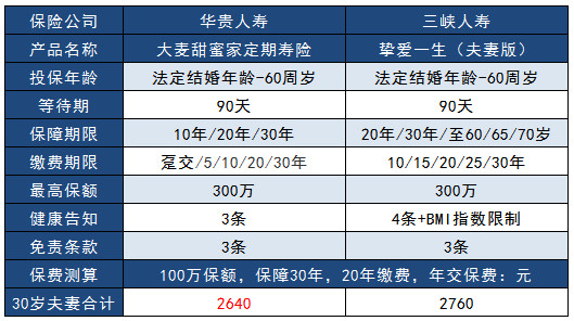 摯愛一生夫妻版定期壽險多少錢