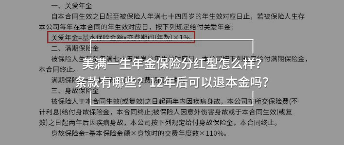 美滿一生保險