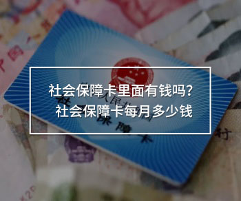 社會(huì)保障卡每月多少錢