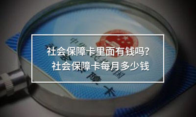 社會(huì)保障卡每月多少錢