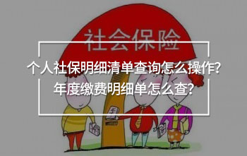個(gè)人社保明細(xì)清單查詢(xún)?cè)趺床僮?？年度繳費(fèi)明細(xì)單怎么查？