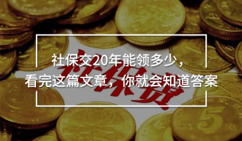 社保交20年能領(lǐng)多少