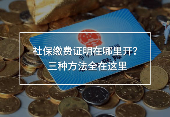 社保繳費證明在哪里開