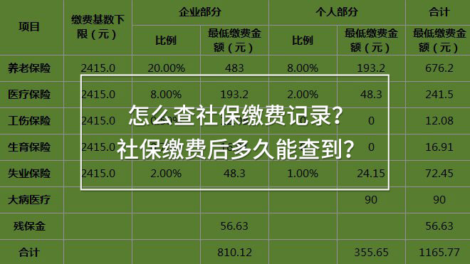 怎么查社保繳費(fèi)記錄？社保繳費(fèi)后多久能查到？