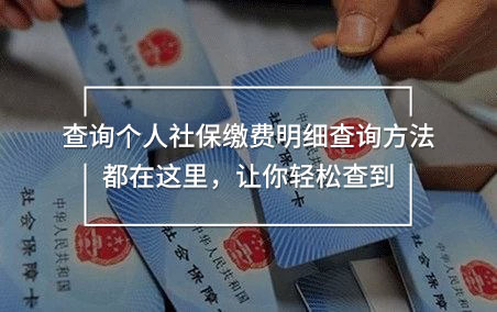 查詢個(gè)人社保繳費(fèi)明細(xì)查詢