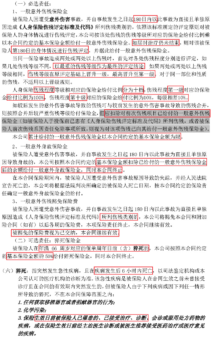 金剛保長期意外險條款詳解