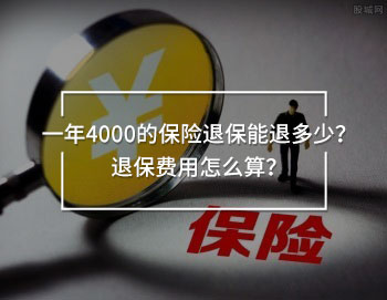 一年4000的保險(xiǎn)退保能退多少