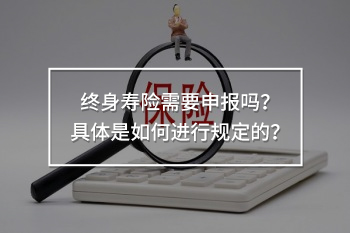 終身壽險申報