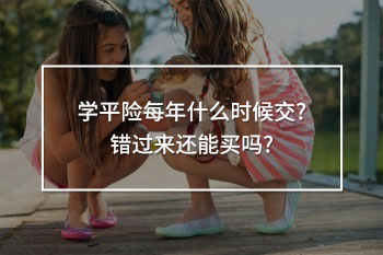 學(xué)平險每年什么時候交