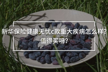 新華保險健康無憂c款重大疾病怎么樣？值得買嗎？