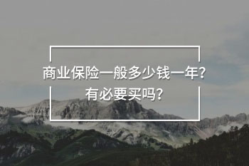 商業(yè)保險(xiǎn)一般多少錢一年？有必要買嗎？
