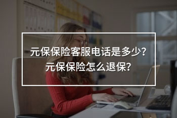 元保保險客服電話