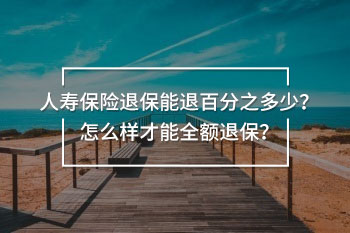 人壽保險退保能退百分之多少