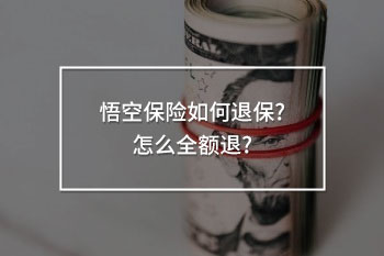 悟空保險(xiǎn)如何退保