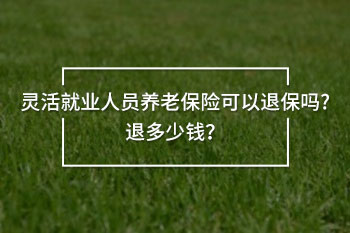 靈活就業(yè)人員養(yǎng)老保險可以退保嗎