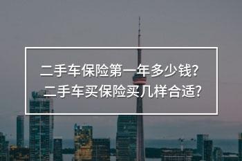 二手車保險(xiǎn)第一年多少錢