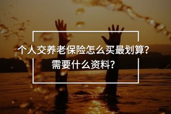 個人交養(yǎng)老保險怎么買最劃算