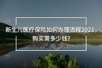 新生兒醫(yī)療保險如何辦理流程2021，購買需多少錢？