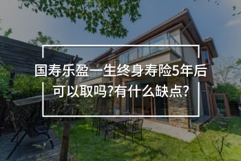 國(guó)壽樂盈一生終身壽險(xiǎn)5年后可以取嗎?有什么缺點(diǎn)?
