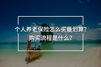 個(gè)人養(yǎng)老保險(xiǎn)怎么買最劃算