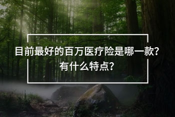 目前最好的百萬醫(yī)療險