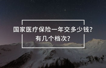 國家醫(yī)療保險一年交多少錢