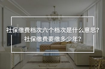 社保繳費檔次六個檔次