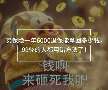 買保險一年6000退保能拿回多少錢