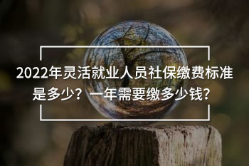 2022年靈活就業(yè)人員社保繳費(fèi)標(biāo)準(zhǔn)