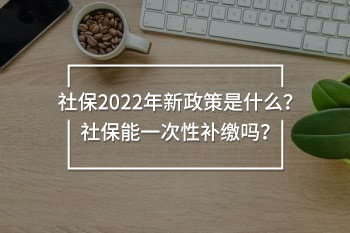 社保2022年新政策