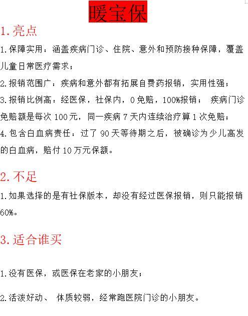 兒童醫(yī)療險(xiǎn)
