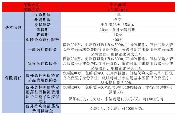 平安e生保2024版值得買嗎