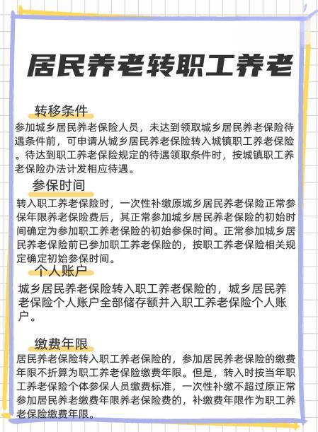 居民養(yǎng)老保險(xiǎn)轉(zhuǎn)職工養(yǎng)老保險(xiǎn)的條件
