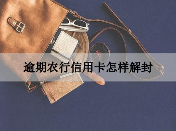 逾期農(nóng)行信用卡怎樣解封