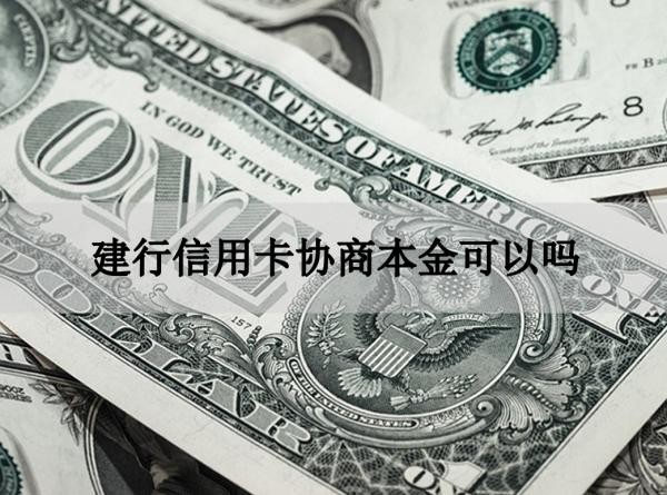 建行信用卡協(xié)商本金