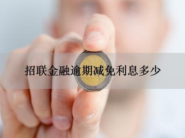 招聯(lián)金融逾期減免利息多少？看看就知道