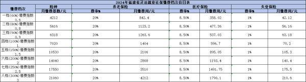 靈活就業(yè)2024收費(fèi)標(biāo)準(zhǔn)是什么？附帶繳費(fèi)檔次表！