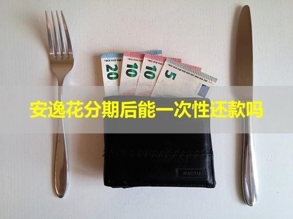安逸花分期后能一次性還款嗎？詳細說明