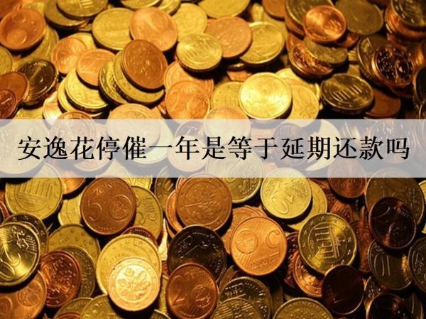 安逸花停催一年是等于延期還款嗎？怎么協(xié)商停催一年結(jié)清？