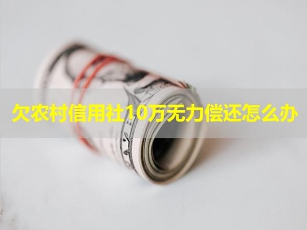 欠農(nóng)村信用社10萬無力償還怎么辦？詳細(xì)說明