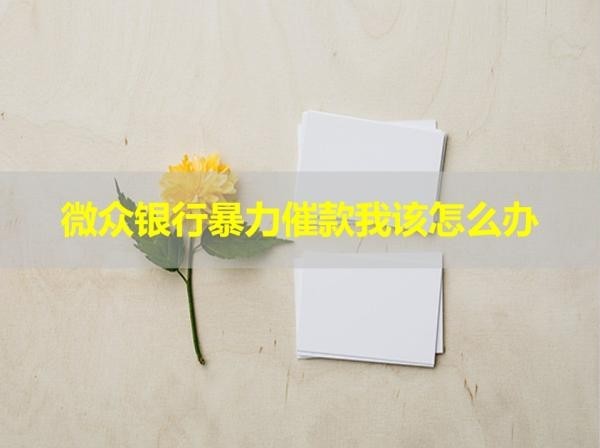微眾銀行暴力催款我該怎么辦？這樣做即可